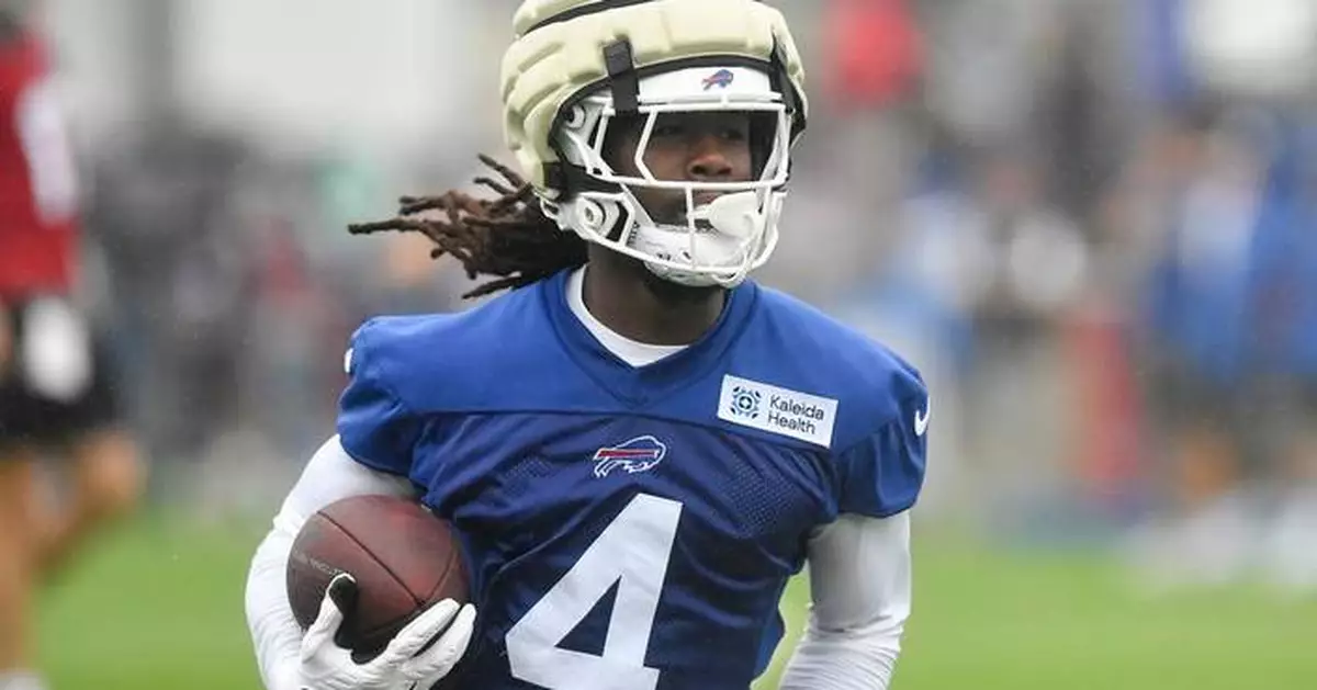 Bills RB James Cook is looking to improve, a year after he led the NFL in rushing
