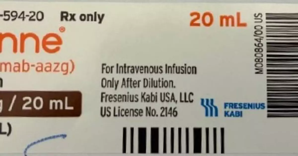 Fresenius Kabi Issues Nationwide Recall of Tyenne® (tocilizumab-aazg) Injection 400 mg/20 mL Vials Due to Presence of Glass Particles