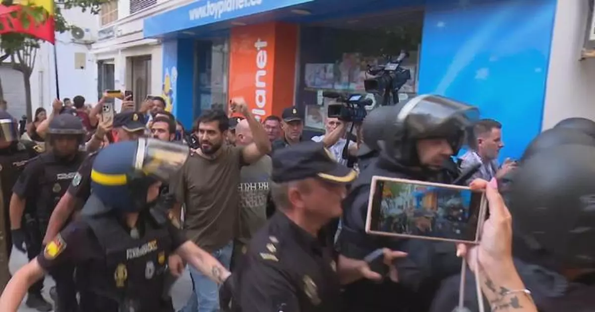 Right-wing activists rally in Spain's Ceuta, sparking standoff with locals