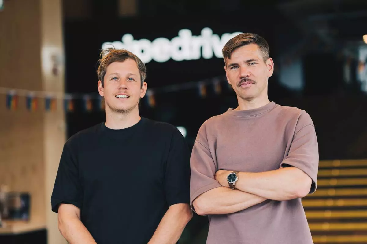 Pipedrive welcomes Outfunnel co-founders Markus Leming and Andrus Purde, whose sales and marketing data synchronization technology is being integrated directly into Pipedrive CRM. (Photo by Andres Koljalg)