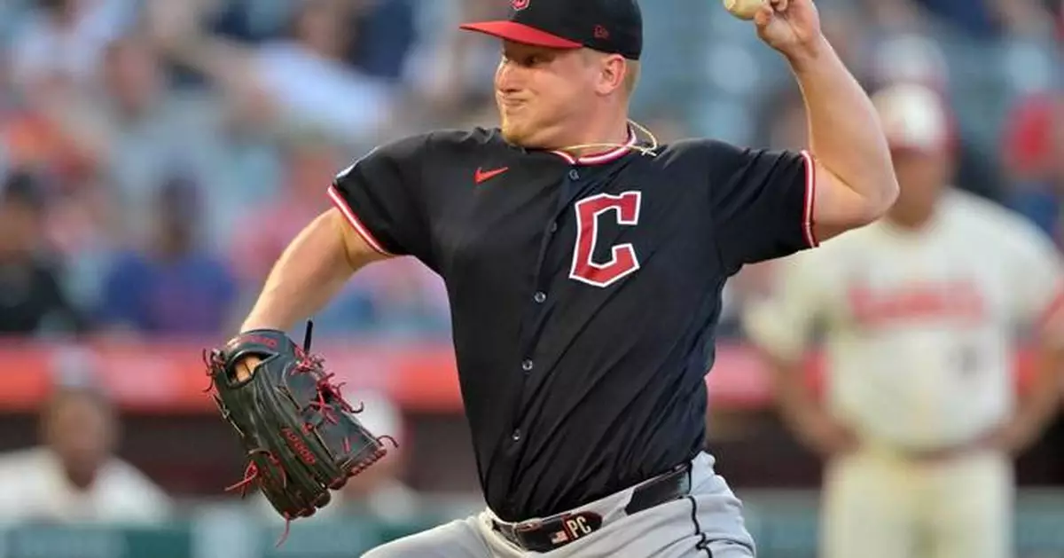 Messick throws 6 strong innings and Hedges hits 2-run homer as Guardians beat Angels 4-2