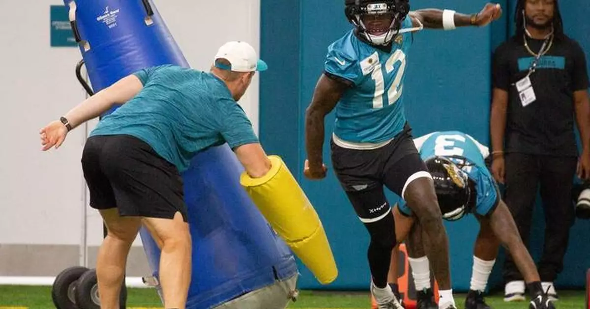 Jags 2-way player Travis Hunter returns stronger and fast after knee injury cuts short rookie year