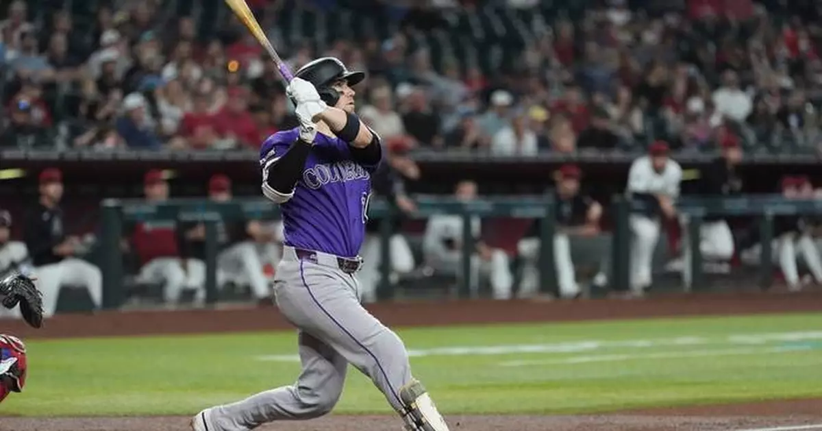 Rockies overcome wildness, ride homers to beat Diamondbacks 6-4 for rare road series win