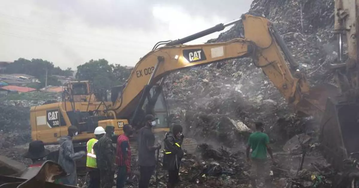 A landslide at a landfill in the capital of Guinea kills 30 people, officials say