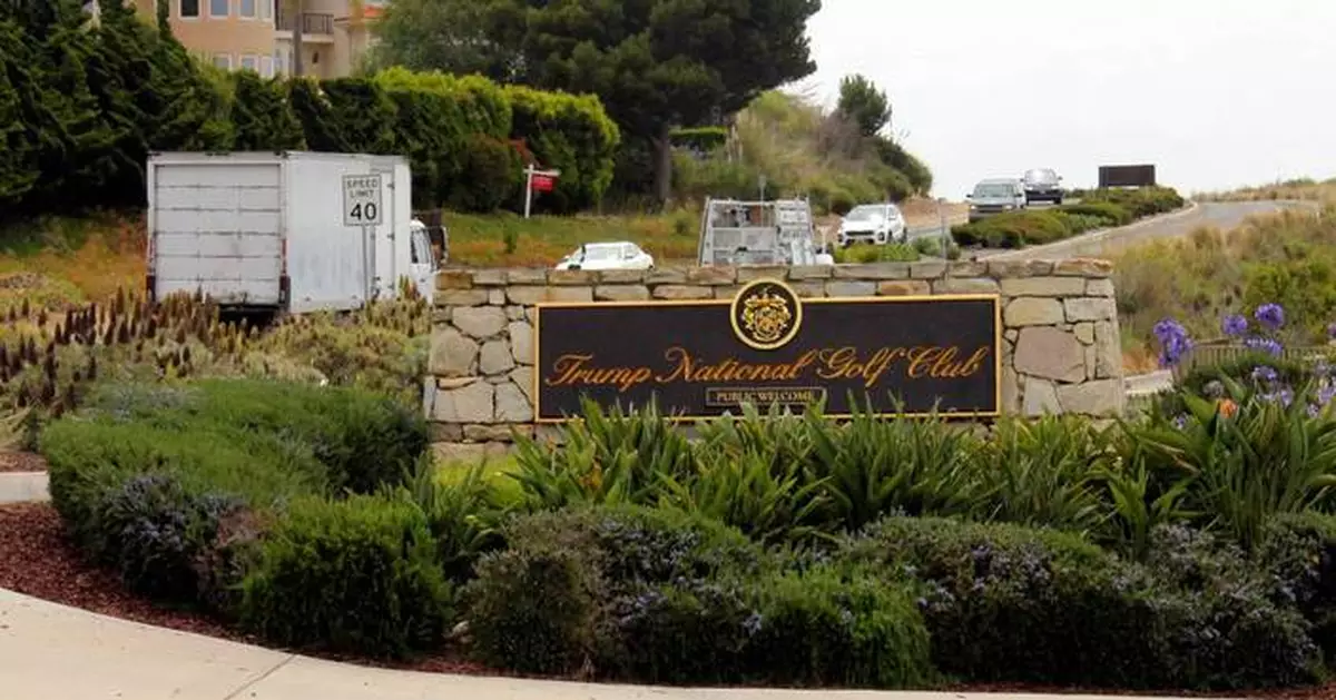 Authorities say a man carrying ammo was monitoring security at Trump golf course near LA