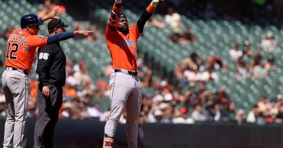 Allen hits go-ahead sacrifice fly, Houston bullpen allows just a run as Astros beat Giants 2-1