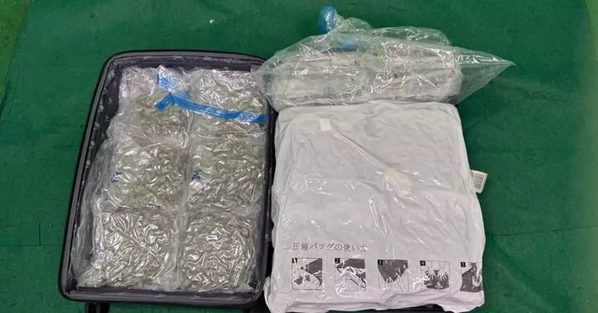 Hong Kong Customs Seizes 35kg of Cannabis Buds at Airport, Arrests British Transit Passenger.