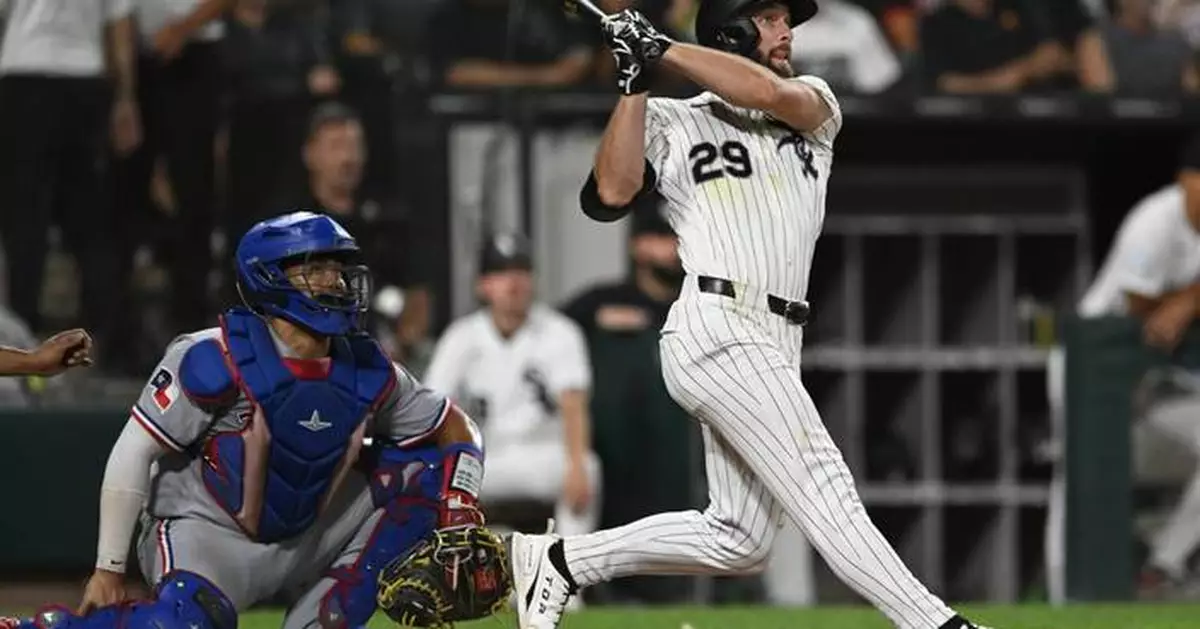 Tristan Peters homers for 5th consecutive game, White Sox beat Rangers 10-4