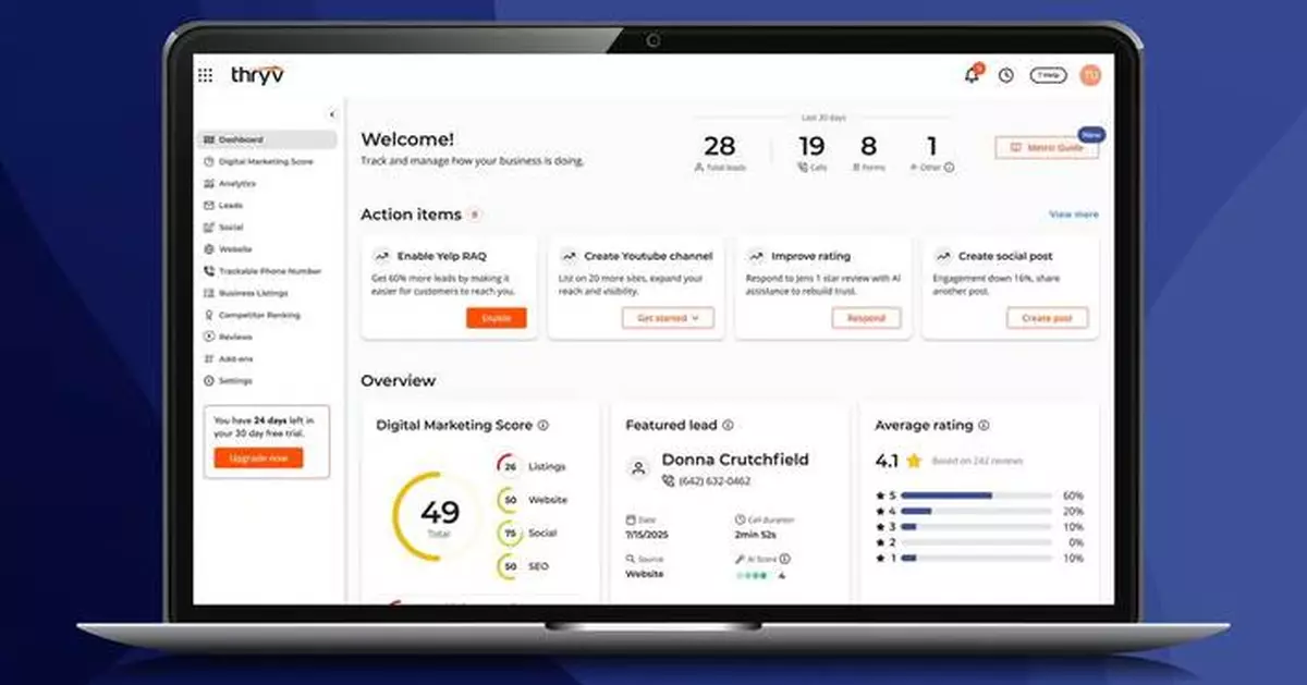 Thryv Launches AI-Native Growth Platform for Small Businesses