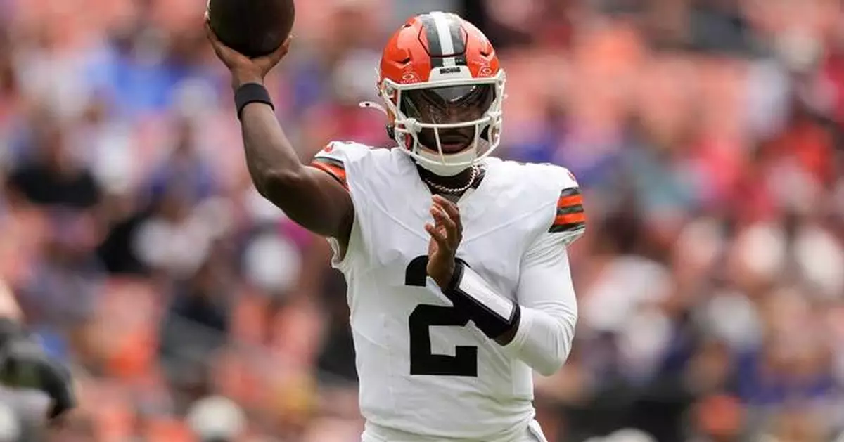 Shedeur Sanders throws TD pass in final chance to win starting QB job but Bills batter Browns 31-7