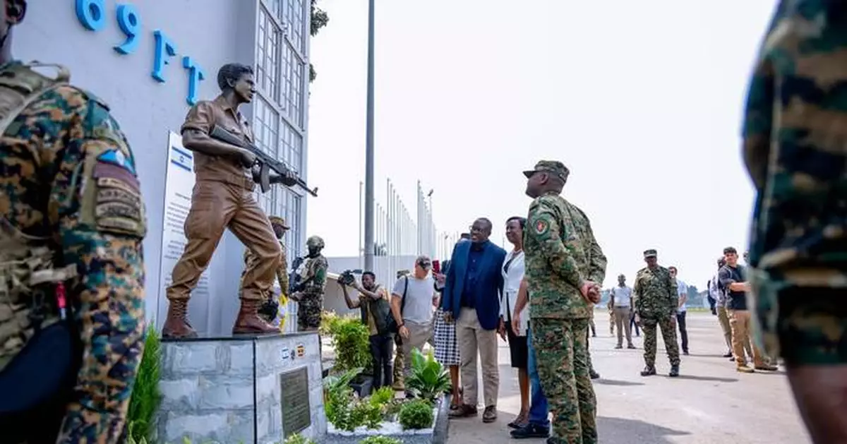 Uganda's military unveils statue of Netanyahu's brother who died in 1976 Entebbe hostage rescue