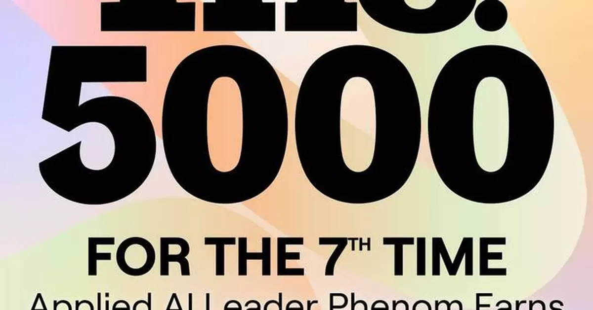 For the 7th Time, Applied AI Leader Phenom Earns Spot on the 2026 Inc. 5000 List