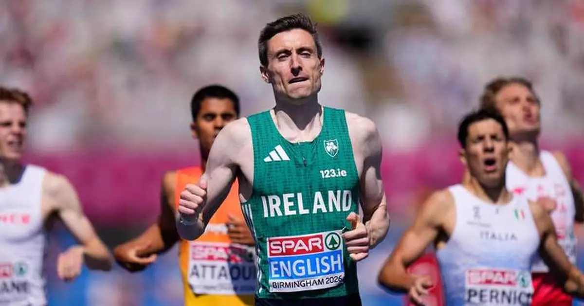 Irish runner Mark English breaks European championships record in 800 meters