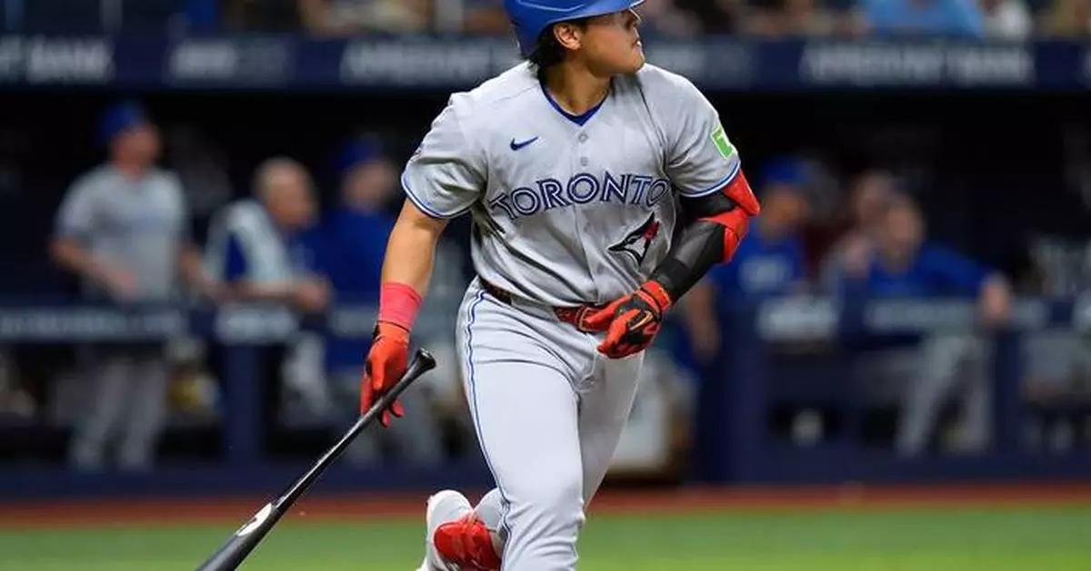 Okamoto sets Blue Jays rookie record with 25th home run as Toronto cruises by Rays 10-5