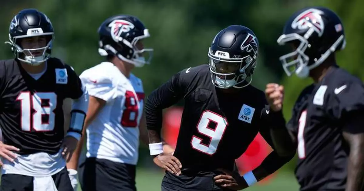 Michael Penix Jr. joins Falcons drills as he continues his comeback from 2025 knee injury