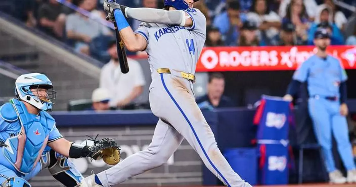 Caglianone goes 5 for 6 with HR, 6 RBIs to power the Royals past the Blue Jays 13-2