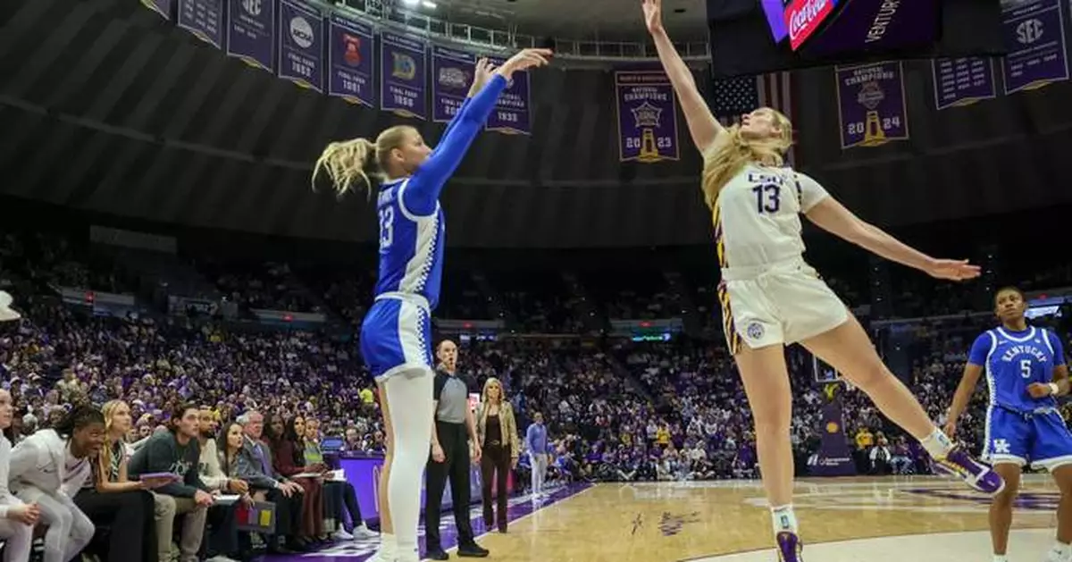 Kate Koval of Ukraine leaves LSU following the Tigers' signing of a Russian player
