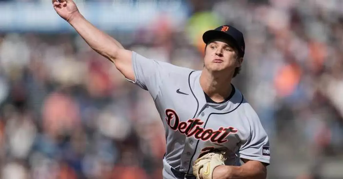 Jackson Jobe has sparkling debut to help the Tigers rout the Giants 8-0