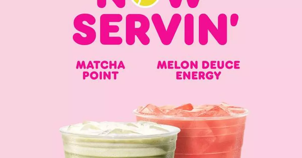 Dunkin'® Celebrates Tennis Season with New Sips, Collectibles and Exclusive Merchandise