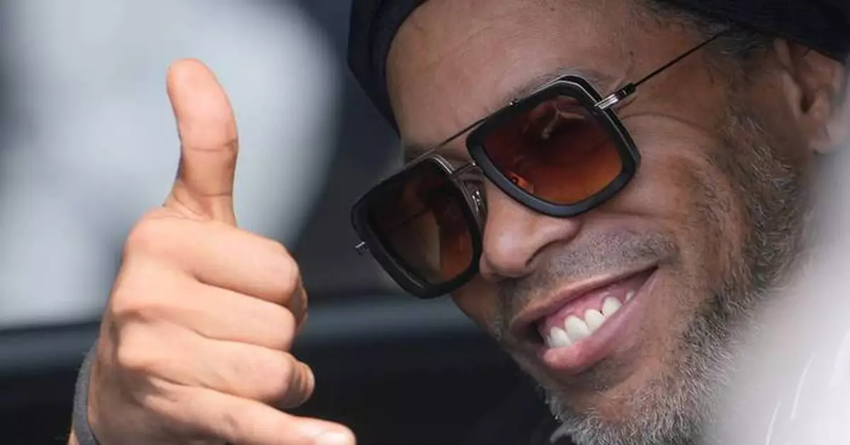 Brazil great Ronaldinho arrives in Italy for beach ceremony after signing for third-tier Ravenna