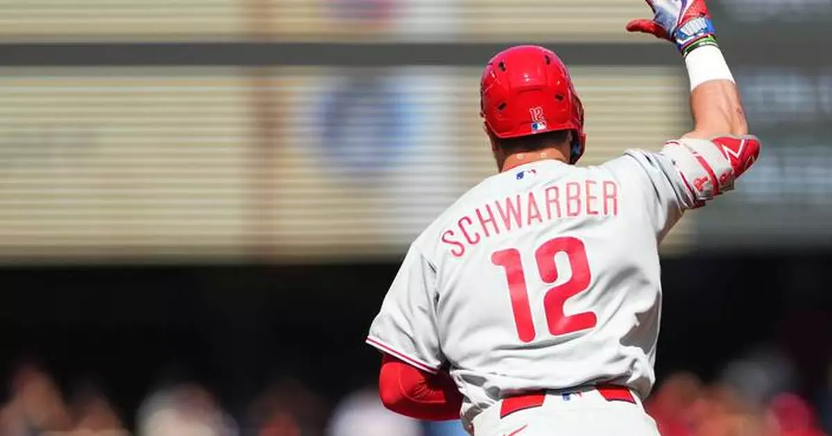 Schwarber hits MLB-leading 40th homer, Luzardo fans 9 as Phillies beat Mariners 6-0