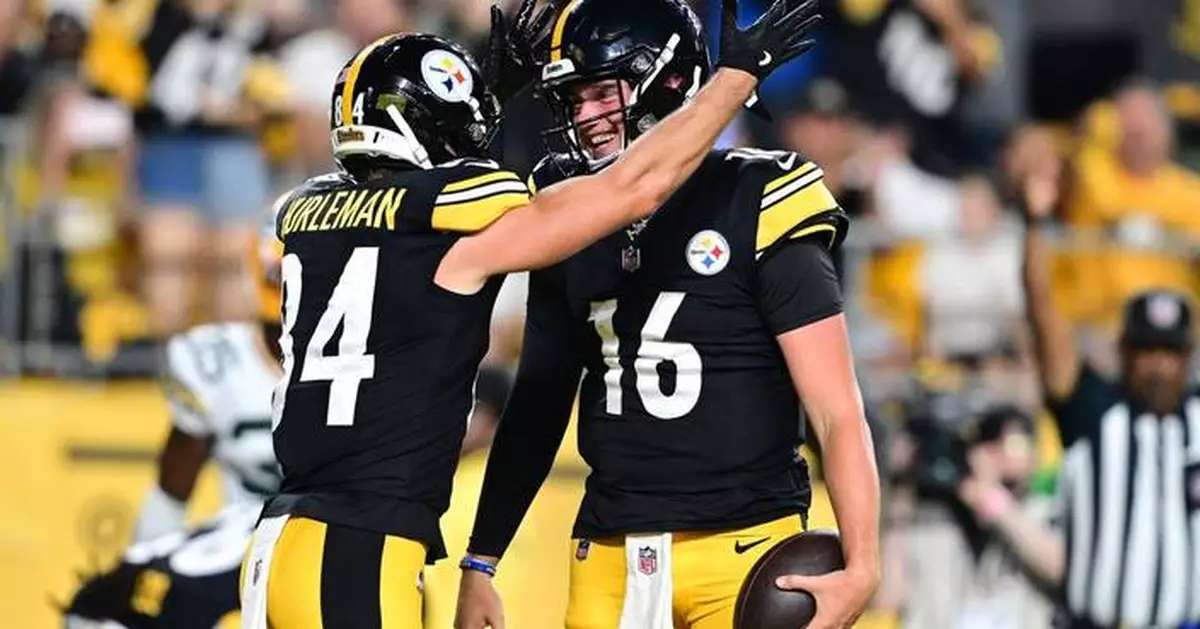 Rookie Drew Allar has 2 TD passes, 1 TD run as Steelers beat Packers 28-9 in preseason opener