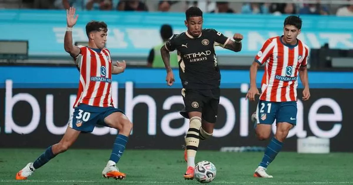 Man City agrees to club-record sale of Savinho to Tottenham in $115M deal, AP source says