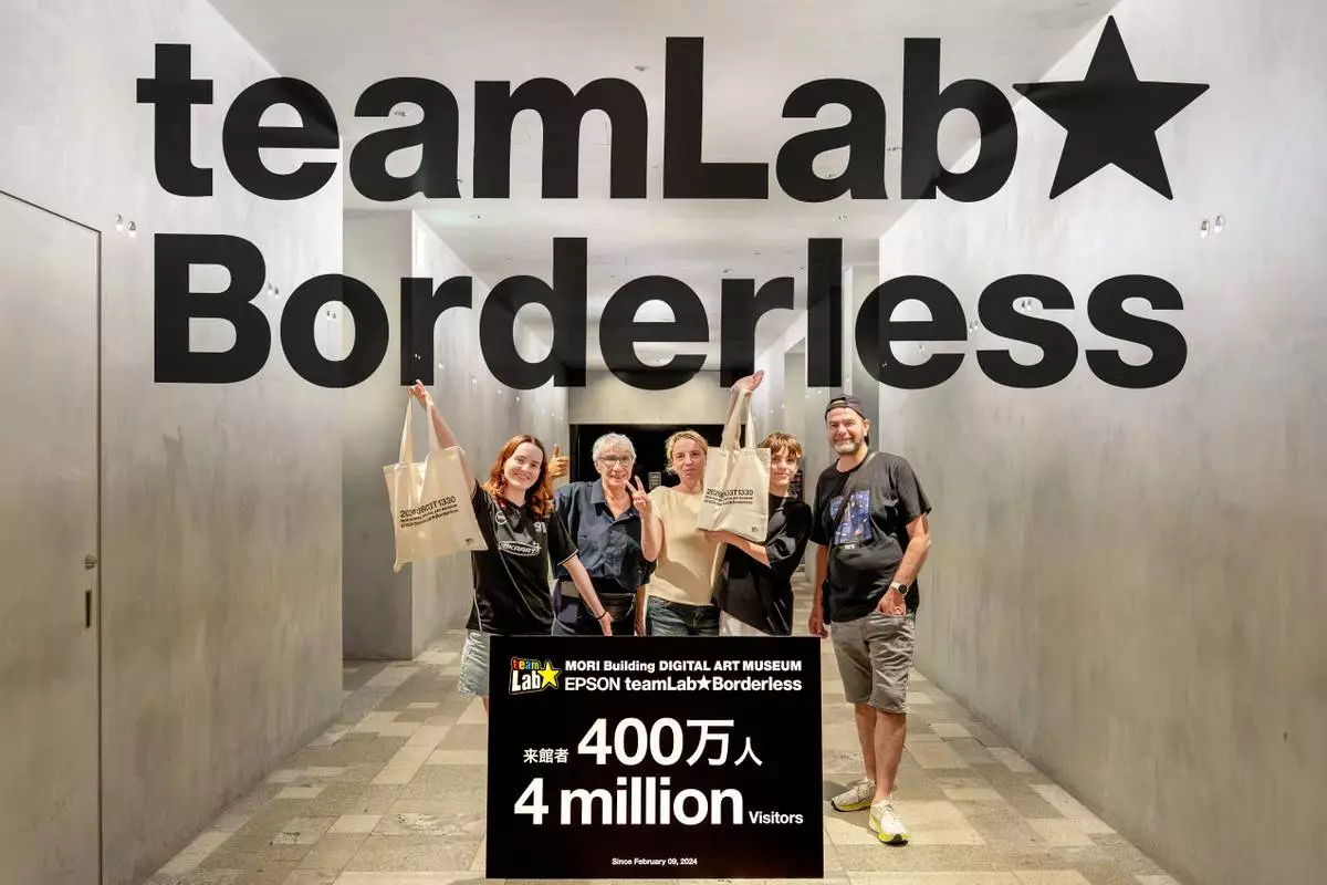 teamLab Borderless: MORI Building DIGITAL ART MUSEUM in Tokyo Welcomes Over 4 Million Visitors from more than 185 Countries
