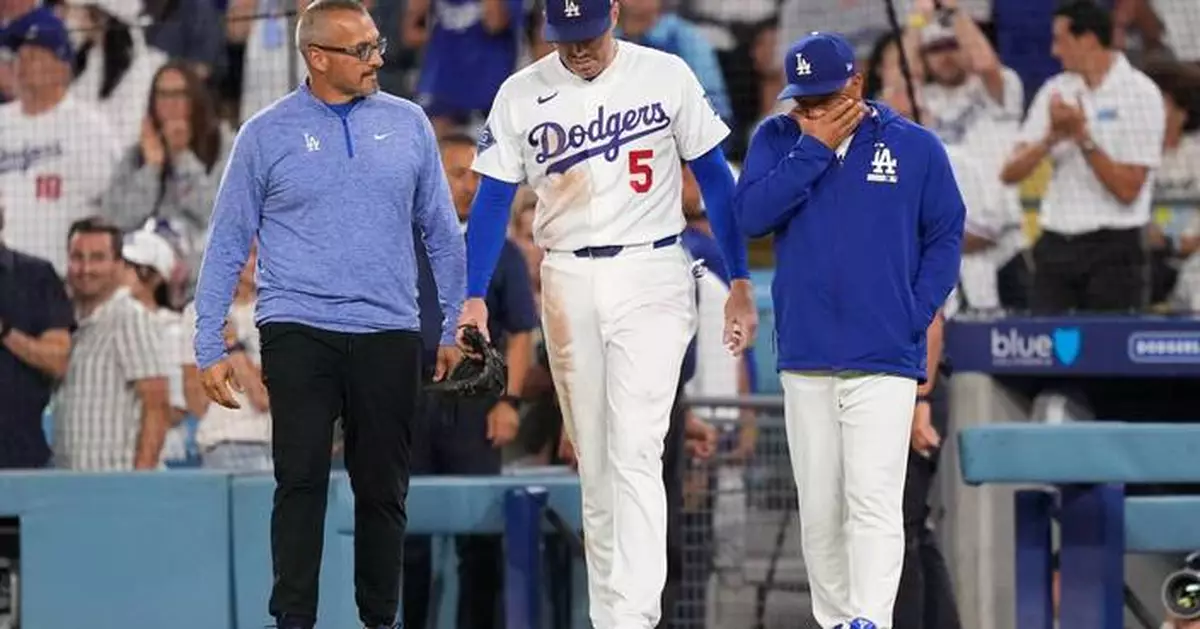 Dodgers' Freddie Freeman somehow avoids serious injury in frightening fall into visitors' dugout