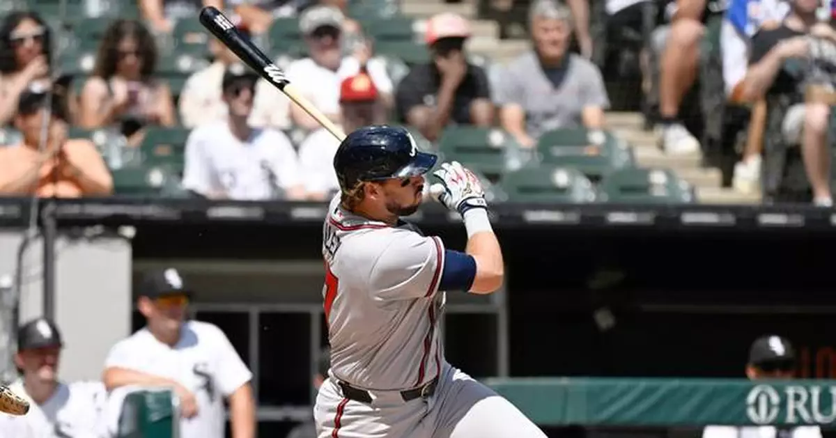 Grant Holmes takes no-hitter into 7th and Riley has 2 RBIs as the Braves top the White Sox 2-0
