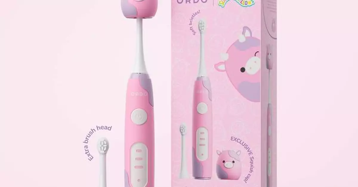 ORDO Sonic Kids Rechargeable Toothbrush – Squishmallows Patty Selected as a Good Housekeeping 2026 Parenting Awards Winner