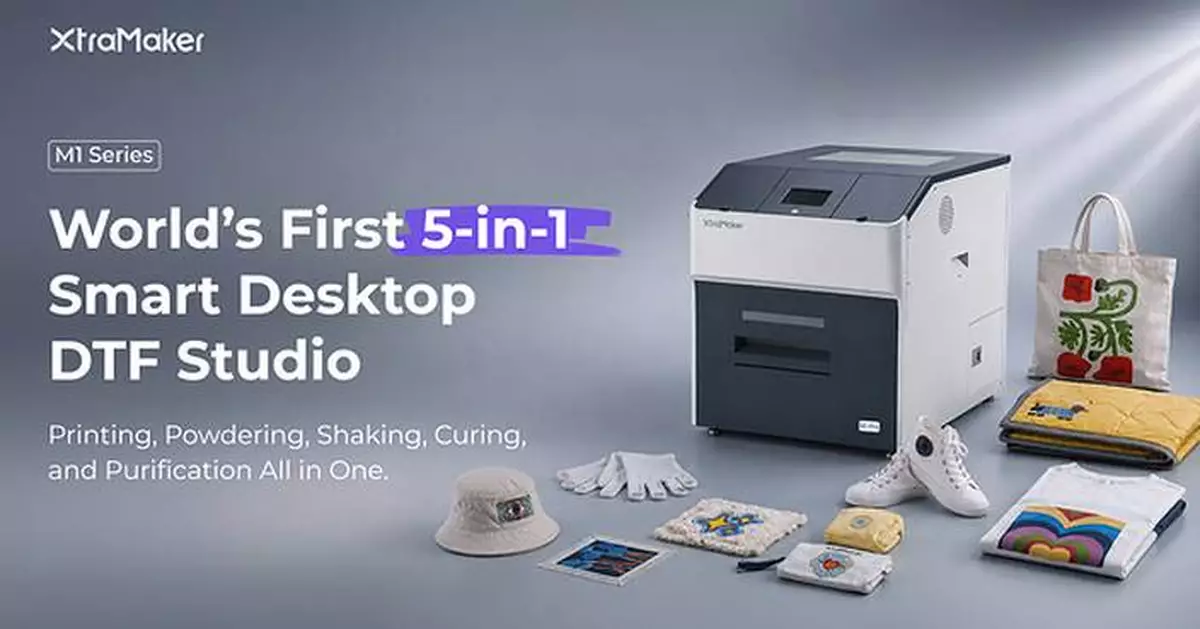 XtraMaker Launches M1 Series on Kickstarter: The World's First 5-in-1 Smart Desktop DTF Studio Built for Creators