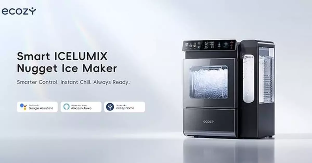 ecozy Introduces the Mistalo Max Smart Nugget Ice Maker with IceLumix Panel, a New Solution for Everyday Ice Needs