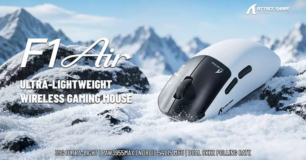ATTACK SHARK Unveils F1 AIR, a 39g Flagship Gaming Mouse Built for Competitive Precision and Speed