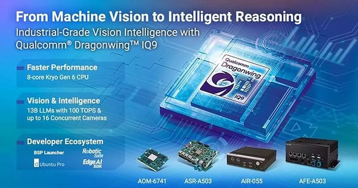 Advantech Unveils Qualcomm® Dragonwing™ IQ9-Based Solutions for Industrial Vision Intelligence