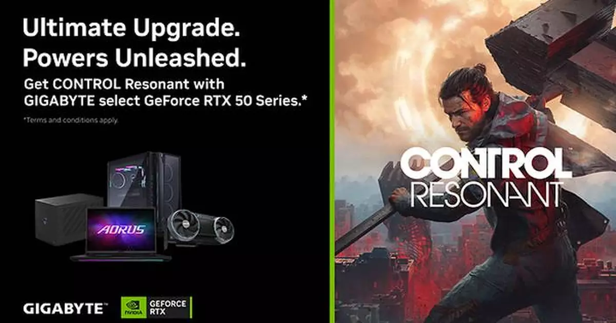 GIGABYTE Collaborates with NVIDIA to Enhance Gaming with GeForce RTX™ 50 Series and CONTROL Resonant Bundle