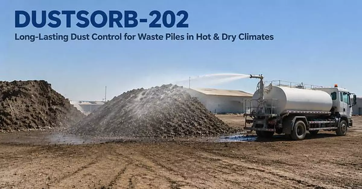 SOCO Introduces DUSTSORB-202--Dust Control Solution for Waste Management Stockpiles and Roads