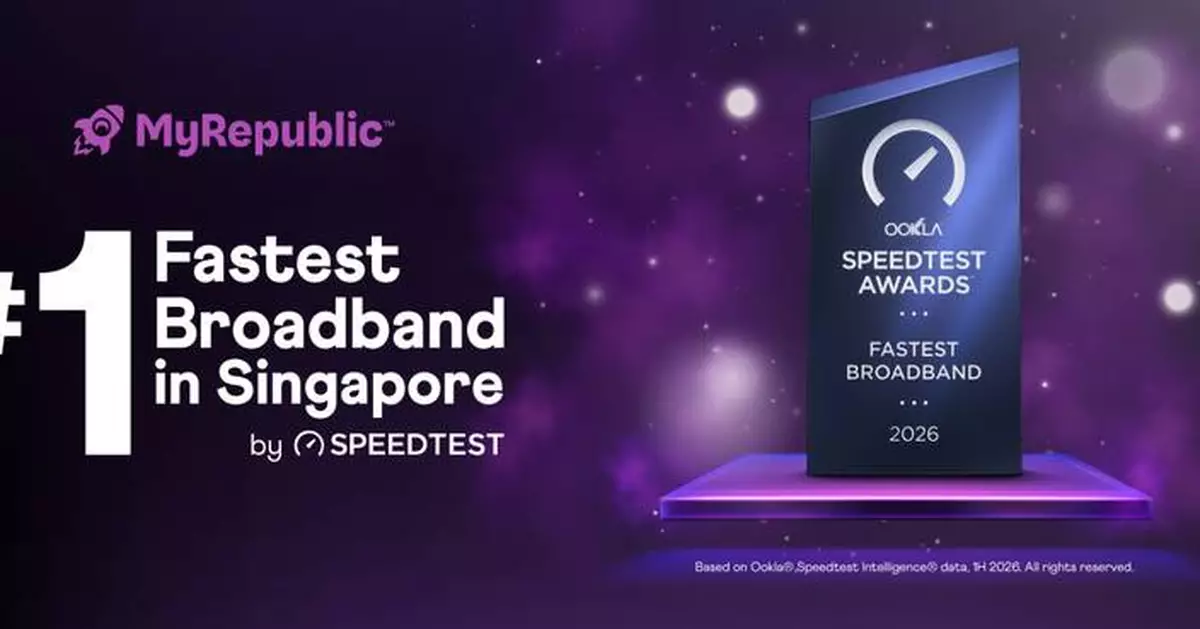 MyRepublic wins Ookla® Speedtest Award™ for Fastest Broadband and Speedtest Verified™ Claim for Fastest Upload Speed