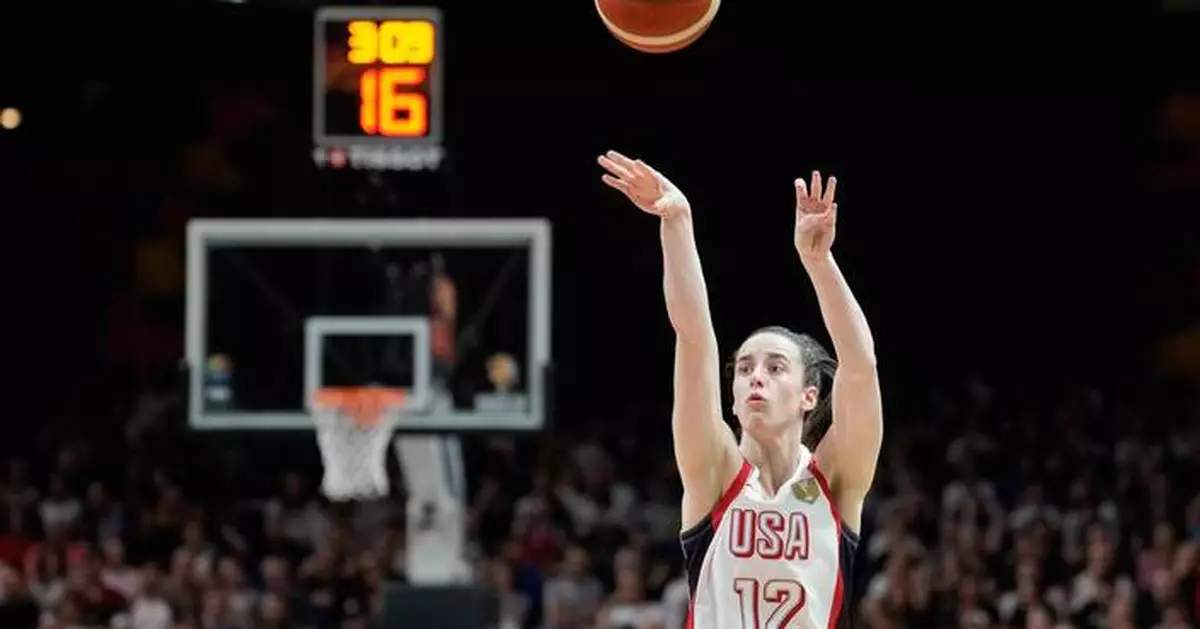 Caitlin Clark's experience at the women's World Cup has been a 'pinch-me moment' for the WNBA star