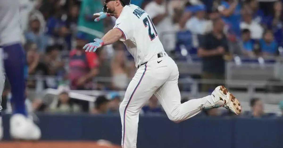 Graham Pauley hits 2-run homer to help Marlins beat Dodgers 4-3 and snap 4-game skid