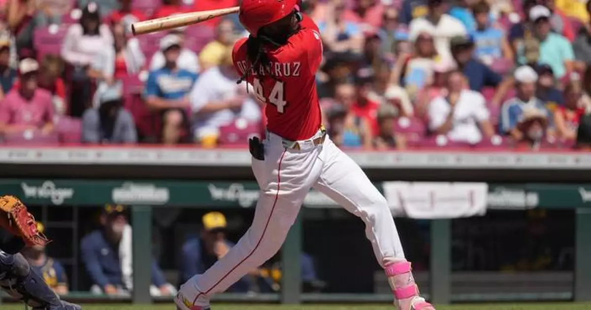 Elly De La Cruz homers, drives in 4 runs as the Reds beat the Brewers 12-8