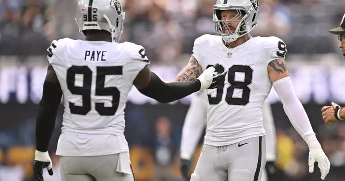 Raiders' pass rush helping to drive 2-0 start