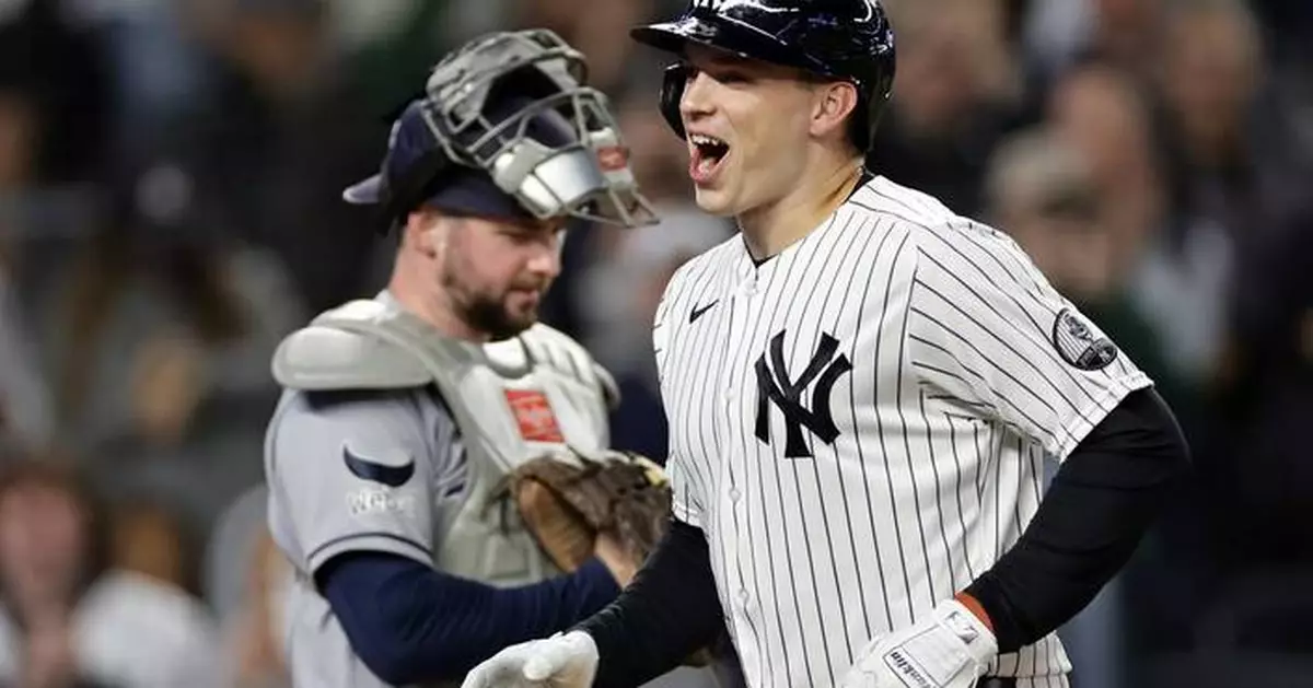 Ben Rice hits 40th and 41st homers as Yankees beat Rays 9-2 a day after Tampa Bay clinches AL East