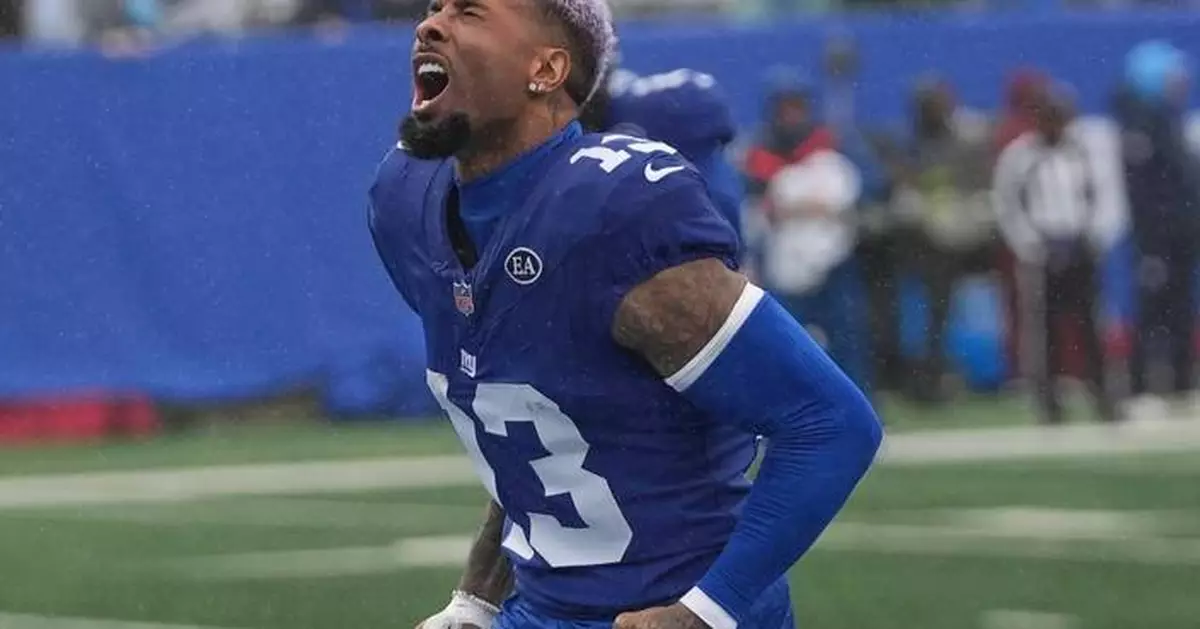 Giants are releasing Odell Beckham Jr. after three games and zero catches, AP source says