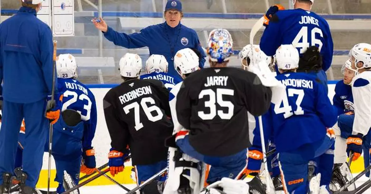 Mike Babcock is back on the ice in Edmonton, and the pace left even him sore