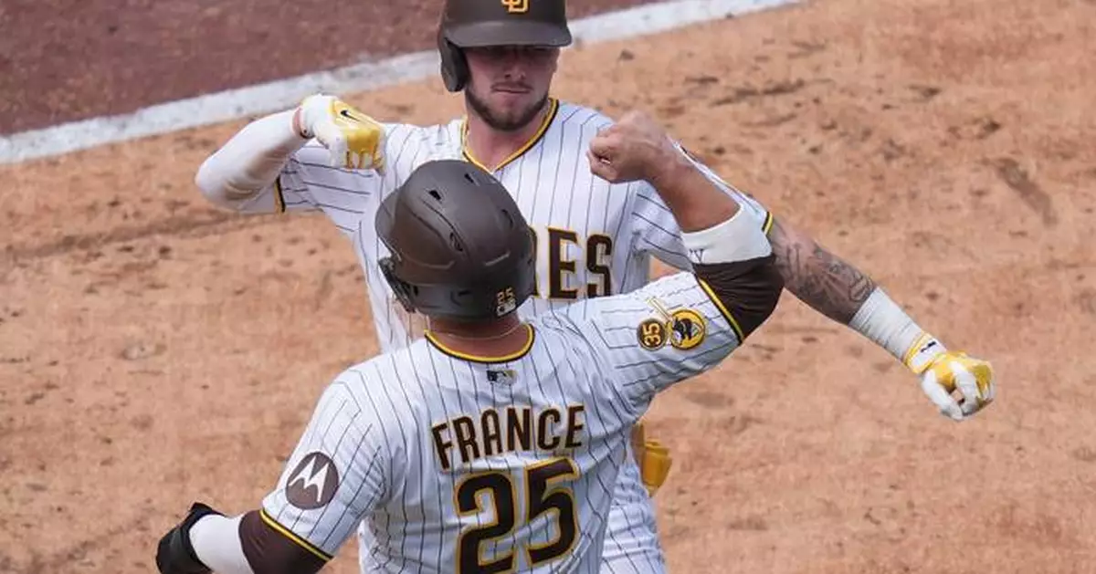 Merrill homers twice and drives in 6 runs in the Padres' 9-2 victory over the Nationals