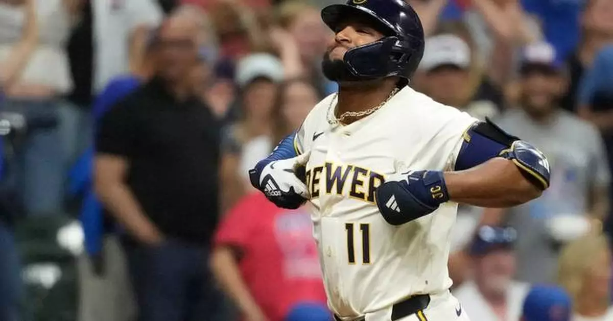 Lara's single in 10th gives Brewers 4-3 win over Cubs after Chourio's tying homer in 9th