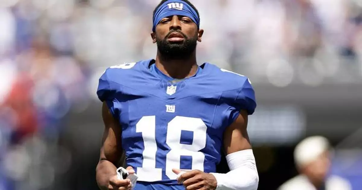 Giants release their longest-tenured player, wide receiver Darius Slayton