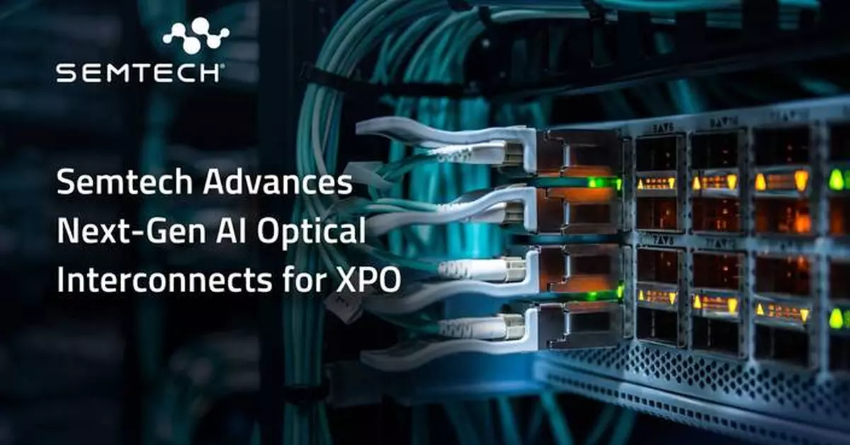 Semtech Advances Next-Gen AI Optical Interconnects for XPO