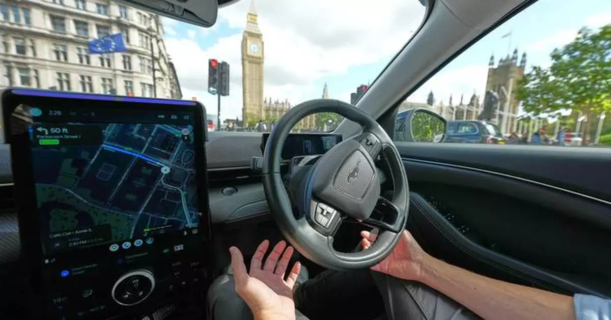 Robotaxi service debuts on London's busy streets as Europe weighs more self-driving vehicles